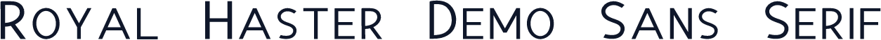 Royal Haster Demo Sans Serif