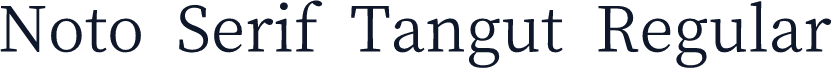 Noto Serif Tangut Regular