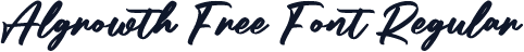Algrowth Free Font Regular