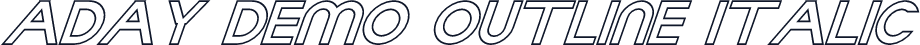 Aday Demo Outline Italic
