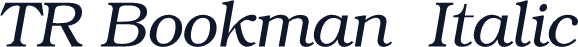 TR Bookman  Italic