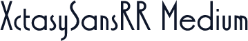 XctasySansRR Medium