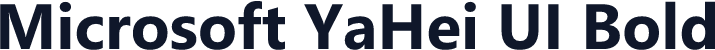 Microsoft YaHei UI Bold