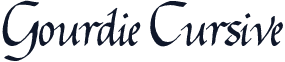 Gourdie Cursive