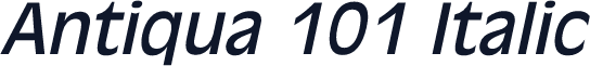 Antiqua 101 Italic