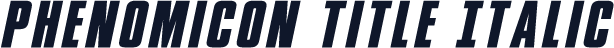 Phenomicon Title Italic