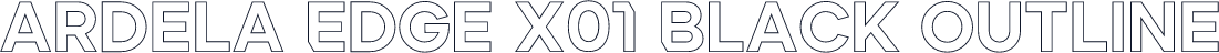 Ardela Edge X01 Black Outline