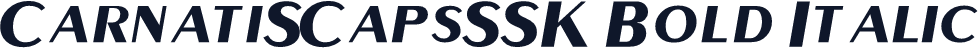 CarnatiSCapsSSK Bold Italic