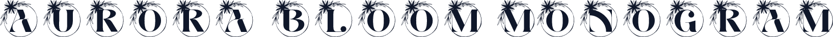 Aurora Bloom Monogram