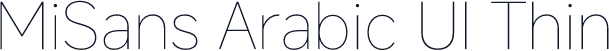 MiSans Arabic UI Thin