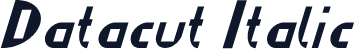 Datacut Italic