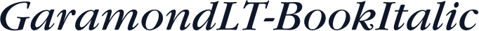 GaramondLT-BookItalic