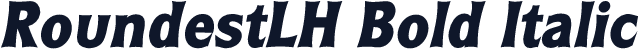 RoundestLH Bold Italic