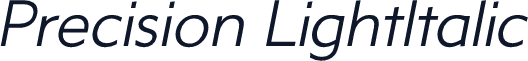 Precision LightItalic