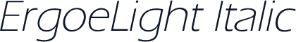 ErgoeLight Italic
