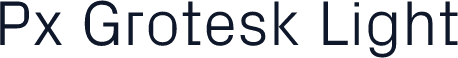 Px Grotesk Light