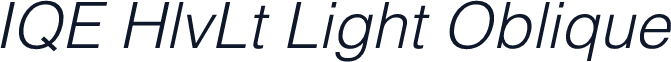 IQE HlvLt Light Oblique