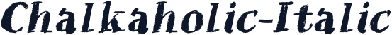 Chalkaholic-Italic