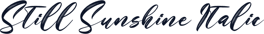 Still Sunshine Italic