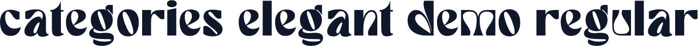 categories elegant demo regular