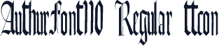 AuthurFont110 Regular ttcon