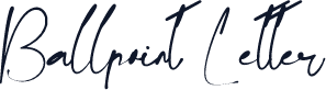 Ballpoint Letter