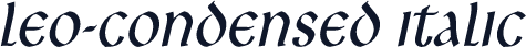 Leo-Condensed Italic