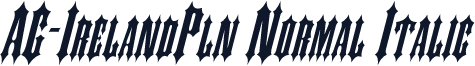 AG-IrelandPln Normal Italic