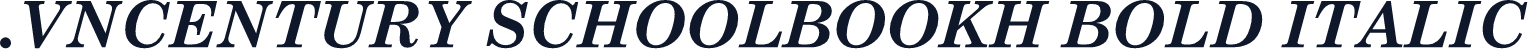 .VnCentury SchoolbookH Bold Italic