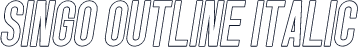 Singo Outline Italic