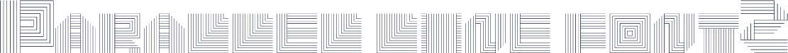 Parallel line font2