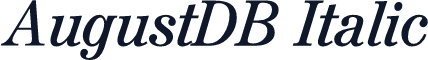 AugustDB Italic