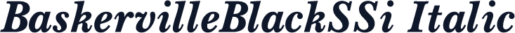 BaskervilleBlackSSi Italic