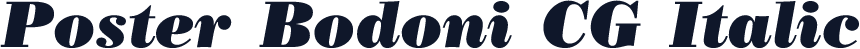 Poster Bodoni CG Italic