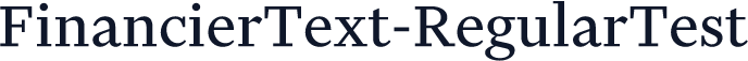 FinancierText-RegularTest