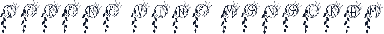 Serene Vine Monogram