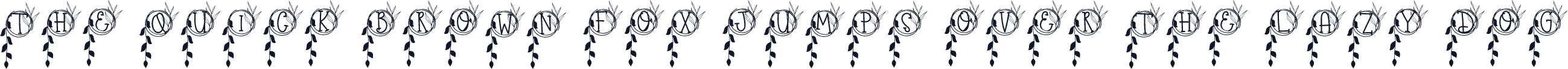 Serene Vine Monogram