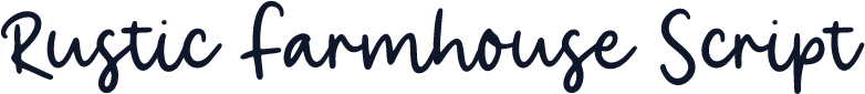 Rustic Farmhouse Script