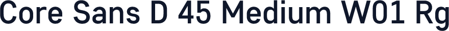 Core Sans D 45 Medium W01 Rg