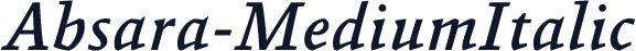Absara-MediumItalic