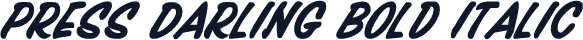 Press Darling Bold Italic
