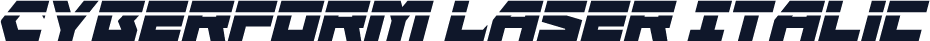 Cyberform Laser Italic