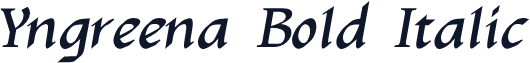 Yngreena Bold Italic