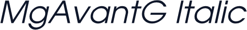 MgAvantG Italic