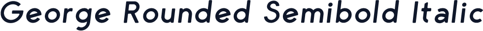 George Rounded Semibold Italic
