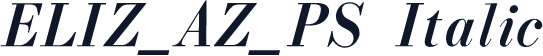 ELIZ_AZ_PS Italic