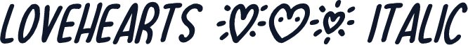 Lovehearts XYZ Italic