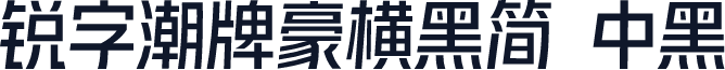 锐字潮牌豪横黑简 中黑