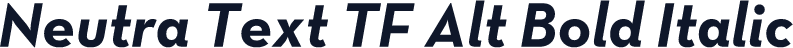 Neutra Text TF Alt Bold Italic