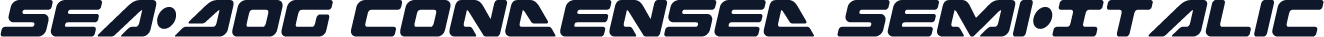 Sea-Dog Condensed Semi-Italic